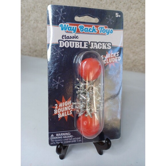 Way Back Toys Classic Double Jacks Classic Child Game High Bounce Balls NOS - Picture 2 of 8